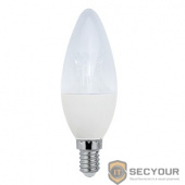 ECOLA C4QV80ELC candle   LED Premium  8,0W 220V  E14 4000K прозрачная свеча  с линзой (композит) 105x37