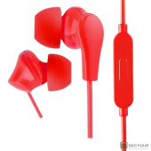 Perfeo наушники внутриканальные c микрофоном ALPHA красные