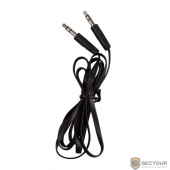 Ritmix aux аудио-кабель 3.5 мм- 3.5 мм, плоский кабель, 1м , черный (RCC-140)