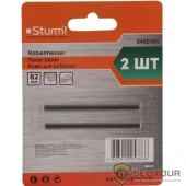 Sturm 5430101 Ножи для рубанка  82х1.2х5.5мм, УНИВЕРСАЛЬНЫЕ, 2шт, высокоуглерод. сталь, блистер [5430101]