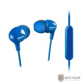 Philips/ внутриканальные 10-22000Гц 1.2м 3.5мм 103дБ микрофон синие 3 комплекта сменных амбушюр [SHE3555BL/00]