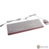 A-4Tech Клавиатура + мышь A4 Fstyler F1010 kb:white/pink mou:white/pink USB Multimedia [1192165]