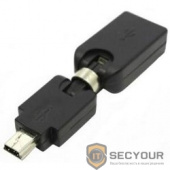 Espada Переходник USB 2.0 Af to mini-Bm, OTG, поворотный в 2-х плоскостях 360°/ 360°, (EUSB2fmnUSBm360) (37674)