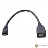 VS Кабель USB2.0 A розетка - Micro USB вилка (OTG), длина 0,2 м. (U202)