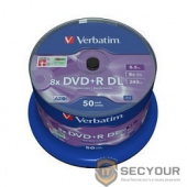 Verbatim  Диски  DVD+R 8,5 GB 8x CB/50 Double Layer (43758)