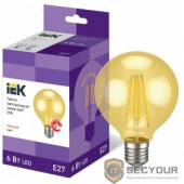 Iek LLF-G95-6-230-30-E27-CLG Лампа LED G95 шар золото 6Вт 230В 2700К E27 серия 360° 