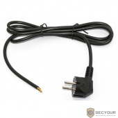 Hyperline PWC-SHM-OE-5.0-BK кабель с вилкой Schuko (open end), длиной 5м (3x1.0 кв.мм), цвет черный