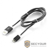 Gembird Кабель USB 2.0 Cablexpert CC-ApUSBgy1m, AM/Lightning 8P, 1м, силиконовый шнур, разъемы темно-серый металлик, пакет