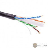 DKC RN6AUUPE5BK Информационный кабель неэкранированый  U/UTP 4х2 CAT6A, PE, чёрный (бухта 500 м)   