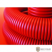 DKC 12197572 Двустенная труба ПНД гибкая для кабельной канализации д.75мм с протяжкой, SN10, в бухте 72м, цвет красный