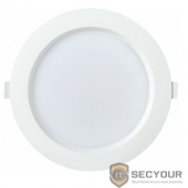 Iek LDVO0-1704-24-4000-K01 Светильник LED ДВО 1704 белый круг 24Вт 4000K IP40 {пластик. корпус, диам 192 мм}