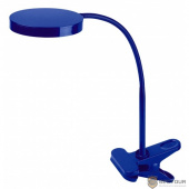 ЭРА Б0004479 Настольный светодиодный светильник NLED-435-4W-BU синий {на прищепке, цвет. температура 3000К}
