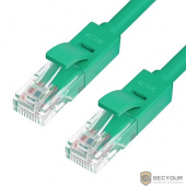 Greenconnect Патч-корд прямой, малодымный LSZH 2.0m UTP кат.5e, зеленый, 24 AWG, литой, ethernet high speed 1 Гбит/с, RJ45, T568B, GCR-50696(GCR-50696)