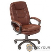 Бюрократ CH-868AXSN/Brown (Кресло руководителя (пластик темно-серый, коричневая иск. кожа) [664050]