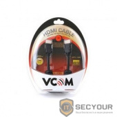 VCOM VHD6020D-1.8MB Кабель HDMI 19M/M ver:1.4+3D, 1,8m, позолоченные контакты, 2 фильтра Blister