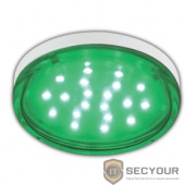 ECOLA T5TG44ELC GX53   LED color  4,4W Tablet 220V Green Зеленый (насыщенный цвет) прозрачное стекло 27x74