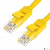 Greenconnect Патч-корд прямой, малодымный LSZH 5.0m UTP кат.6, желтый, 24 AWG, литой, ethernet high speed, RJ45, T568B, GCR-50725(GCR-50725)