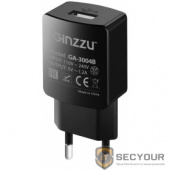 GINZZU GA-3004B, СЗУ 5В/1,2A, USB, черный, + кабель микро USB 1,0м
