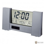 Perfeo Часы-будильник &quot;City&quot;, серебряный, (PF-S2056) время, температура, дата