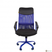 Офисное кресло Chairman 610 Россия  15-21 черный + TW синий/CMet (7021401)