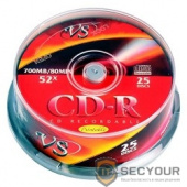 Диски VS CD-R 80 52x CB/25 Ink Print (VSCDRIPCB2501)
