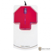 SolarBox X07 Red USB Travel Optical Mouse, 1000DPI, прозрачный корпус с LED-подсветкой