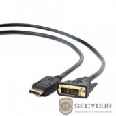 Кабель DisplayPort-DVI Gembird/Cablexpert  3м, 20M/19M, черный, экран, пакет(CC-DPM-DVIM-3M)