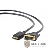 Кабель DisplayPort-DVI Gembird/Cablexpert  1м, 20M/19M, черный, экран, пакет(CC-DPM-DVIM-1M)