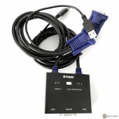 D-Link KVM-221/C1A 2-портовый KVM-переключатель с портами VGA и USB