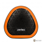 Perfeo Bluetooth-колонка &quot;TRIANGLE&quot; FM, MP3 microSD, AUX, TWS, мощность 6Вт, 800mAh, черная/оранжевая [PF_A4342]