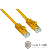 Greenconnect Патч-корд UTP прямой ethernet 0.5m кат.5е,  RJ45,  литой (Желтый) (GCR-LNC02-0.5m)