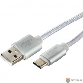 Cablexpert Кабель USB 2.0 CC-U-USBC01S-1M AM/TypeC, серия Ultra, длина 1м, серебристый, блистер		