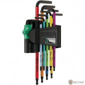 WERA (WE-024335) 967 SPKL/9 TORX® BO Multicolour Набор Г-образных ключей, BlackLaser, 9 предметов