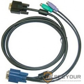 D-Link DKVM-IPCB Кабель для KVM-переключателя DKVM-IP8 длиной 1,8 м с разъемами VGA и PS/2
