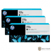 Картридж HP 771С струйный черный матовый упаковка 3 шт (3*775 мл)
