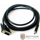 Кабель HDMI-DVI Gembird, 3.0м, 19M/19M, single link, черный, позол.разъемы, экран [CC-HDMI-DVI-10]