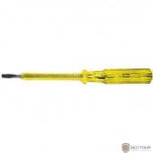 FIT DIY Отвертка индикаторная, желтая ручка, 100-250 В, 190 мм [56519]