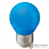 ECOLA K7CB50ELB globe   LED color  5,0W G45 220V E27 Blue шар Синий матовая колба 77x45
