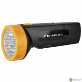 Ultraflash LED3829   (фонарь аккум 220В, черн /желт, 9 LED, SLA, пластик, коробка)