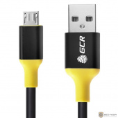 Greenconnect Кабель 1.5m USB 2.0, AM/microB 5pin, черный, алюминиевый корпус черный, желтый ПВХ, 28/28 AWG (GCR-50508)