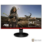LCD AOC 24.5&quot; G2590VXQ черный/красный {TN+film FreeSync 1920x1080@75Hz 1ms 16:9 170°/160° 250cd Frameless D-Sub DisplayPort1.2 HDMI(V1.4)x2 2Wx2}