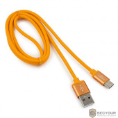 Cablexpert Кабель USB 2.0 CC-S-USBC01O-1M, AM/Type-C, серия Silver, длина 1м, оранжевый, блистер