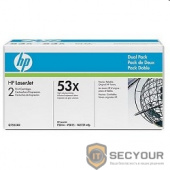 HP Q7553XD Картридж, Black{LaserJet P2015, Black, 2-pack, (2 x 7000стр.)}