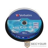 VERBATIM  Диски CD-R 80 52x DL+ CB/10 Crystal  (43429) 
