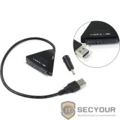 ORIENT Адаптер UHD-520, USB 3.1 to SATA 3.0 SSD,HDD 2.5&quot;/3.5&quot; (ASM1351, SATA 6Gb/s, USB3.1 SuperSpeed 10Gb/s), гнездо доп.питания 12В, кабель подключения USB Type-A