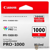 Картридж струйный Canon PFI-1000 R 0554C001 красный для Canon Pixma MG5740/MG6840/MG7740