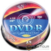 Диски VS DVD-R 4,7 GB 16x CB/25 Ink Print (VSDVDRIPCB2501)