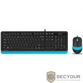 A-4Tech Клавиатура + мышь A4 Fstyler F1010 BLUE клав:черный/синий мышь:черный/синий USB [1147546]