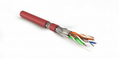 Hyperline SFTP4-C7A-S23-IN-LSZH-RD-500 (500 м) Кабель витая пара, экранированная S/FTP, категория 7A (1000MHz), 4 пары (23 AWG), одножильный (solid), LSZH (нг(А)-HF), красный