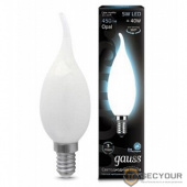 GAUSS 104201205 Светодиодная лампа LED Filament Свеча на ветру OPAL E14 5W 450lm 4100К 1/10/50 